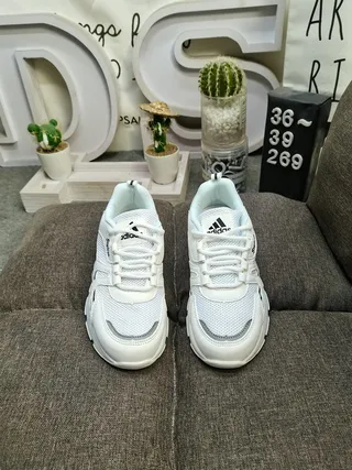 Adidas White and Pink Lifestyle Sneakers 10