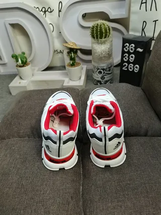 Adidas White and Pink Lifestyle Sneakers 17