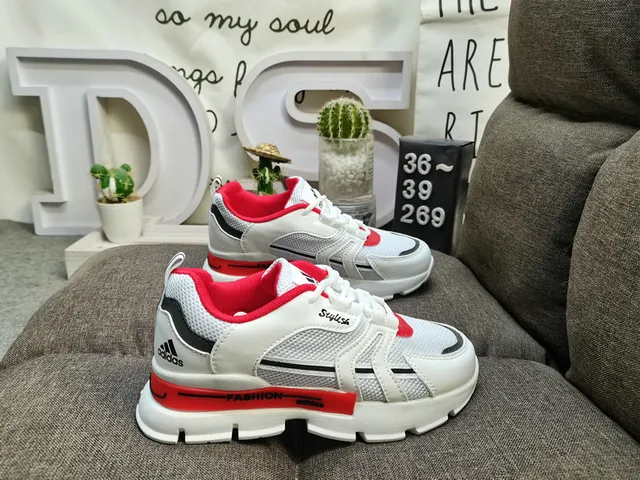 Adidas White and Pink Lifestyle Sneakers 20