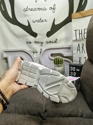 Adidas White and Pink Lifestyle Sneakers 22