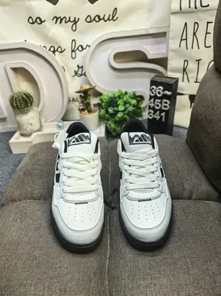 Adidas White Black Three-Stripe Side Panel Padded Collar Lifestyle Sneakers 10