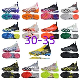 Adidas White Blue High-Cut Sock-Fit Collar Asymmetric Lacing Firm-Ground Soccer Shoes