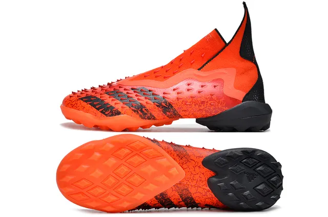 Adidas White Blue High-Cut Sock-Fit Collar Asymmetric Lacing Firm-Ground Soccer Shoes 15