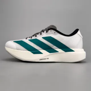 Adidas Chaussures de course blanches vertes silhouette de course partie supérieure en maille ingénierie