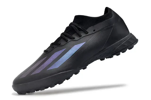 Adidas X Black Blue Low-Cut Knit Collar Chaussures de Football Turf 3