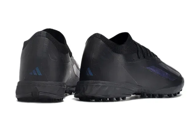 Adidas X Black Blue Low-Cut Knit Collar Chaussures de Football Turf 5