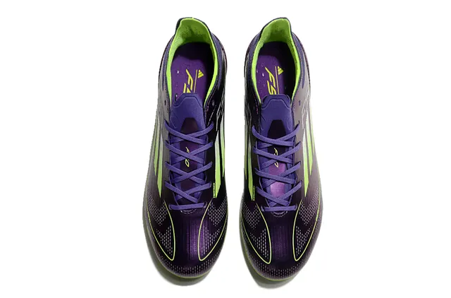 Adidas X Purple Green Low-Cut Synthetic Upper Iridescent Finish Firm-Ground Soccer Shoes 2