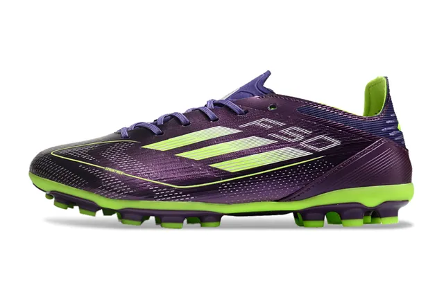 Adidas X Purple Green Low-Cut Synthetic Upper Iridescent Finish Firm-Ground Soccer Shoes 8