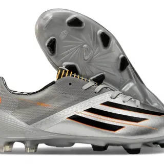 Adidas X Series Metallic Silver Black Orange Firm-Ground Soccer Shoes