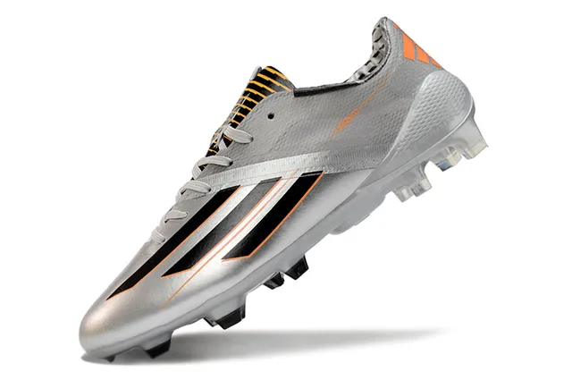 Adidas X Series Metallic Silver Black Orange Firm-Ground Soccer Shoes 3