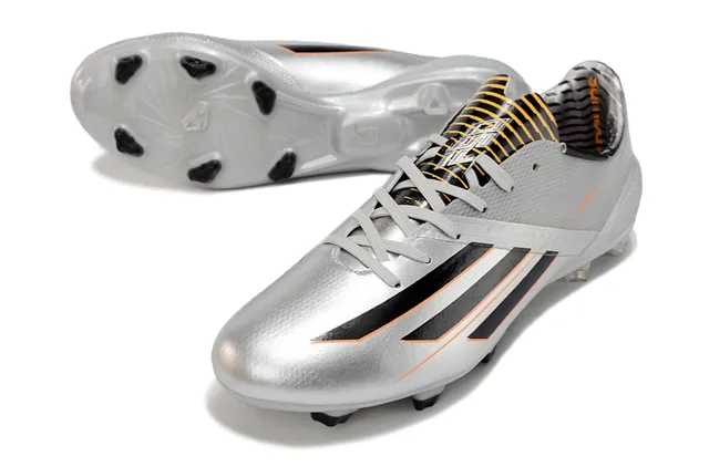Adidas X Series Metallic Silver Black Orange Firm-Ground Soccer Shoes 4