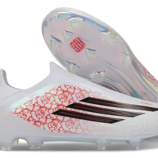 Adidas X Speedflow White Red Rose Firm-Ground Soccer Shoes