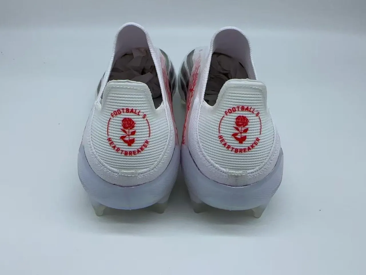 Adidas X Speedflow White Red Rose Firm-Ground Soccer Shoes 4