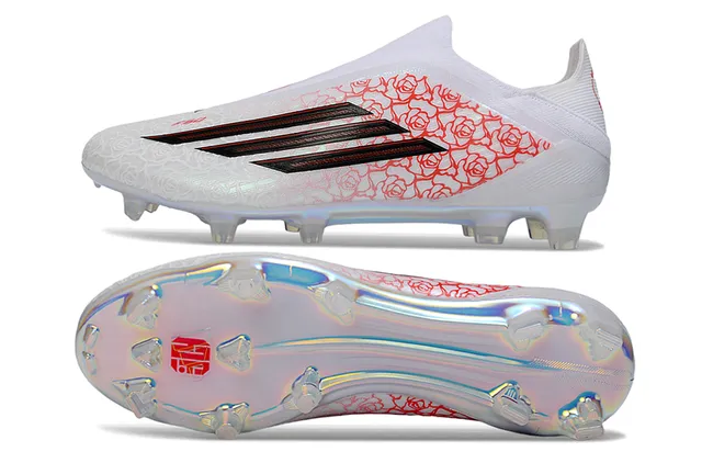 Adidas X Speedflow White Red Rose Firm-Ground Soccer Shoes 10