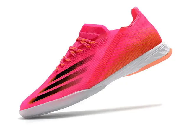 Adidas X Speedportal Indoor Amarelo neón Preto Branco Tênis de futebol indoor 3