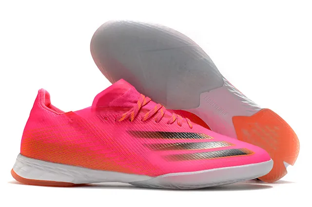 Adidas X Speedportal Indoor Amarelo neón Preto Branco Tênis de futebol indoor 6