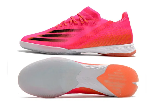 Adidas X Speedportal Indoor Amarelo neón Preto Branco Tênis de futebol indoor 7