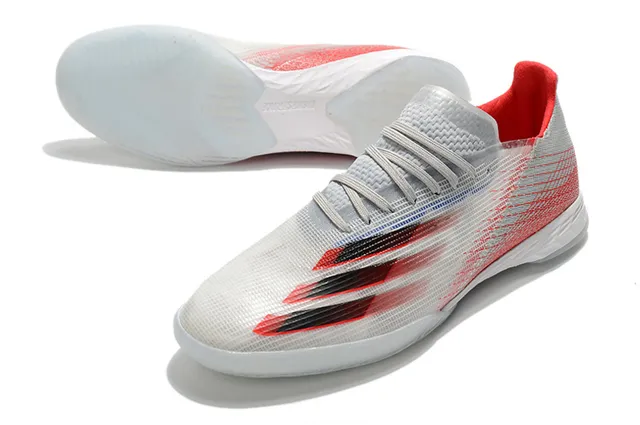 Adidas X Speedportal Indoor Amarelo neón Preto Branco Tênis de futebol indoor 11