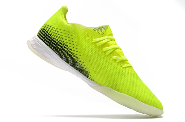 Adidas X Speedportal Indoor Amarelo neón Preto Branco Tênis de futebol indoor 23