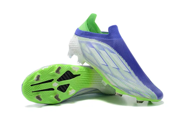 Adidas X Speedportal Neon Green Blue Firm-Ground Soccer Shoes 6