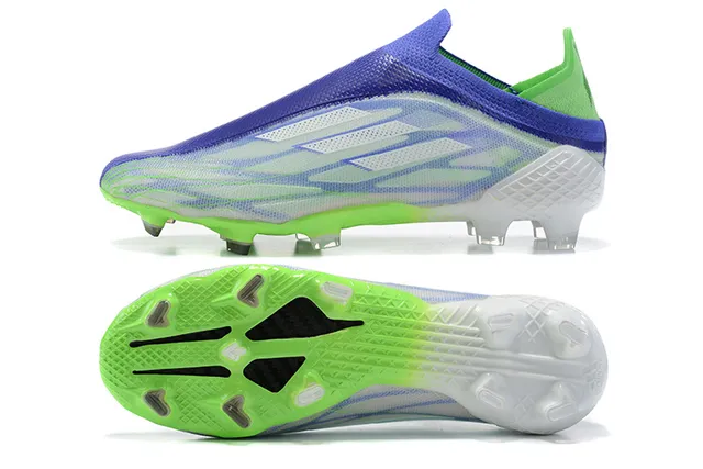 Adidas X Speedportal Neon Green Blue Firm-Ground Soccer Shoes 9