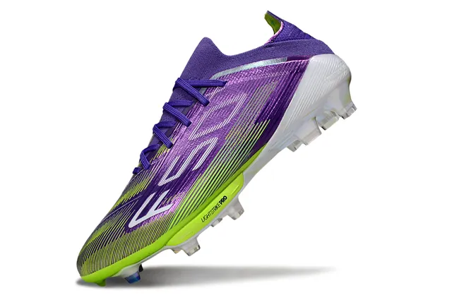 Adidas X Speedportal Violet Néon Lime Chaussures de football à semelles fermes 3