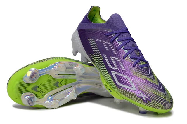Adidas X Speedportal Violet Néon Lime Chaussures de football à semelles fermes 4