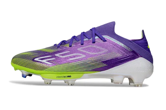 Adidas X Speedportal Violet Néon Lime Chaussures de football à semelles fermes 7