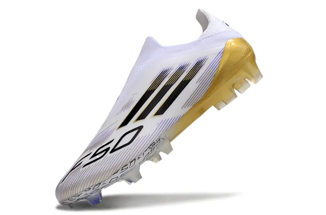 Adidas X Speedportal Branco Dourado Preto Botas de Futebol para Terra Firme 3