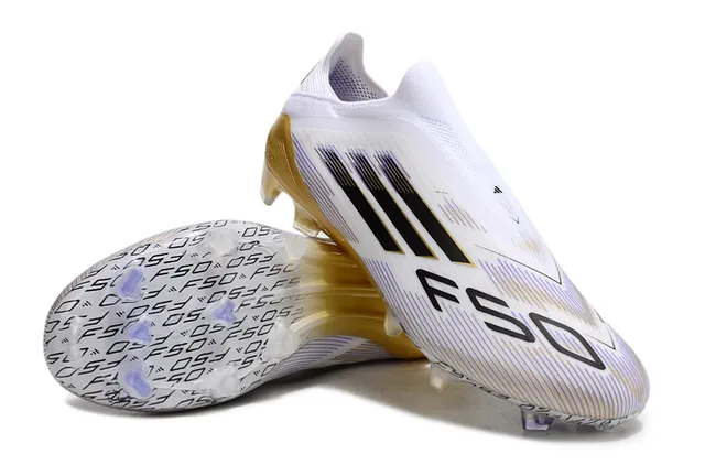 Adidas X Speedportal Branco Dourado Preto Botas de Futebol para Terra Firme 4