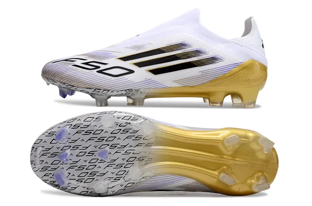 Adidas X Speedportal Branco Dourado Preto Botas de Futebol para Terra Firme 6