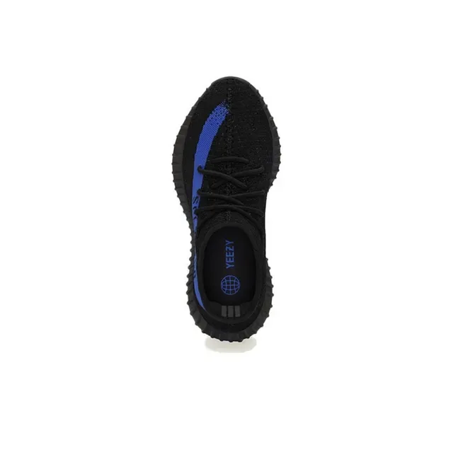 Adidas Yeezy Boost 350 Black Blue Stripe Lifestyle Sneakers 3