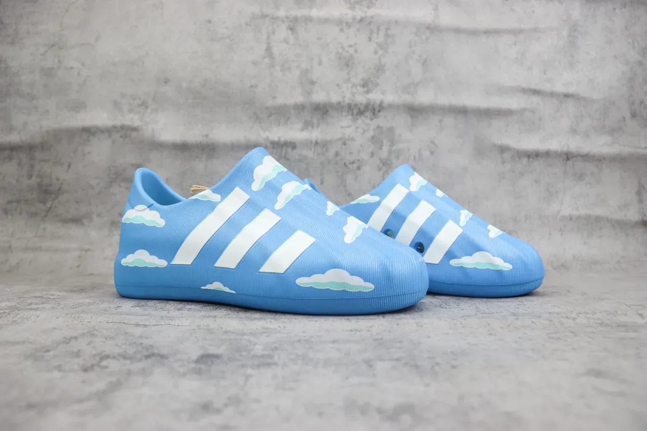 Adidas Yeezy Slide Cloud Print Light Blue Lifestyle Sneakers 3