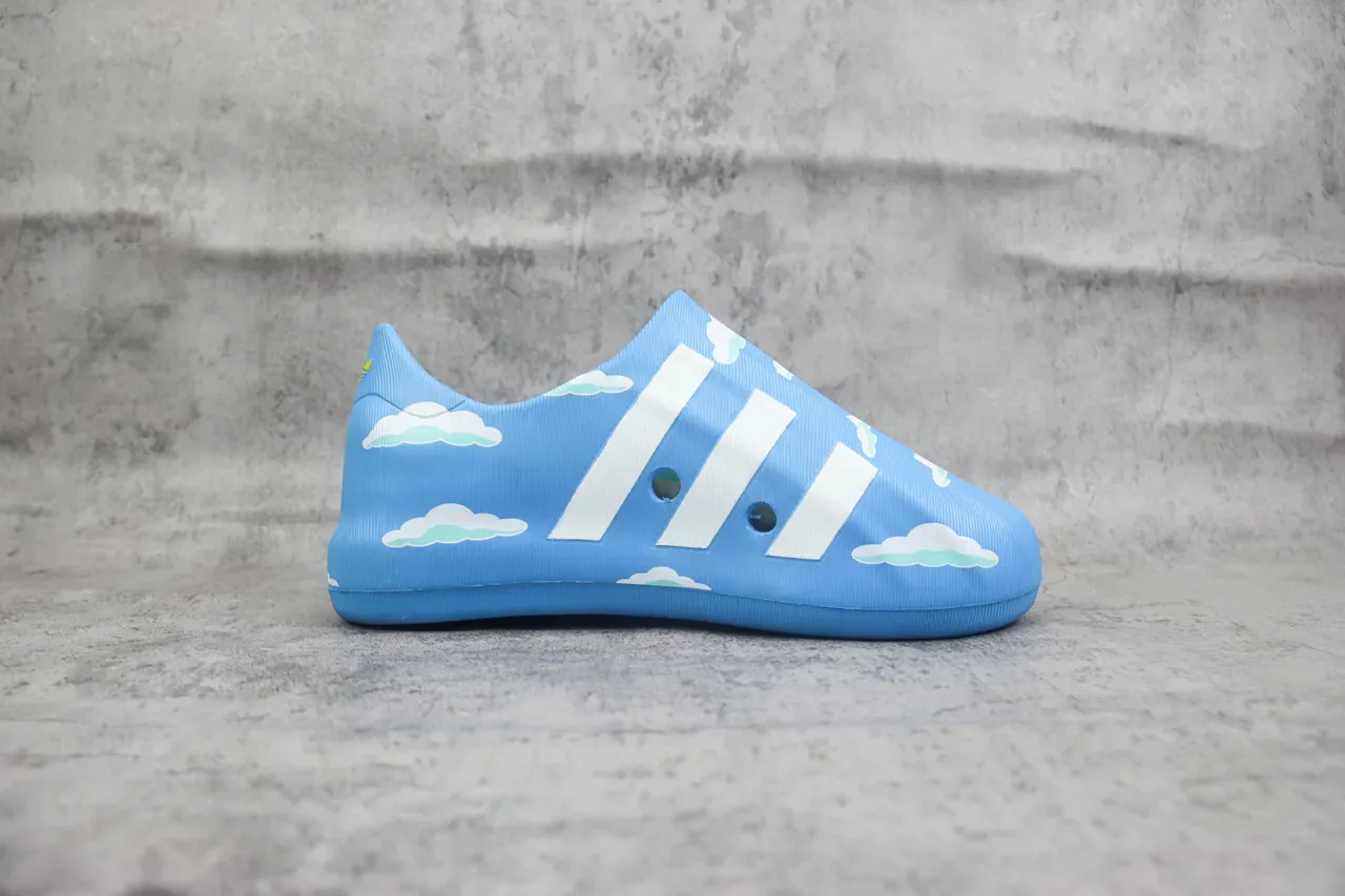 Adidas Yeezy Slide Cloud Print Light Blue Lifestyle Sneakers 7