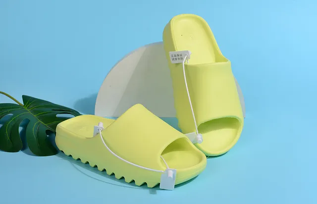 Adidas Yeezy Slide Fluorescent Green Slippers 4