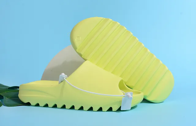 Adidas Yeezy Slide Fluorescent Green Slippers 6