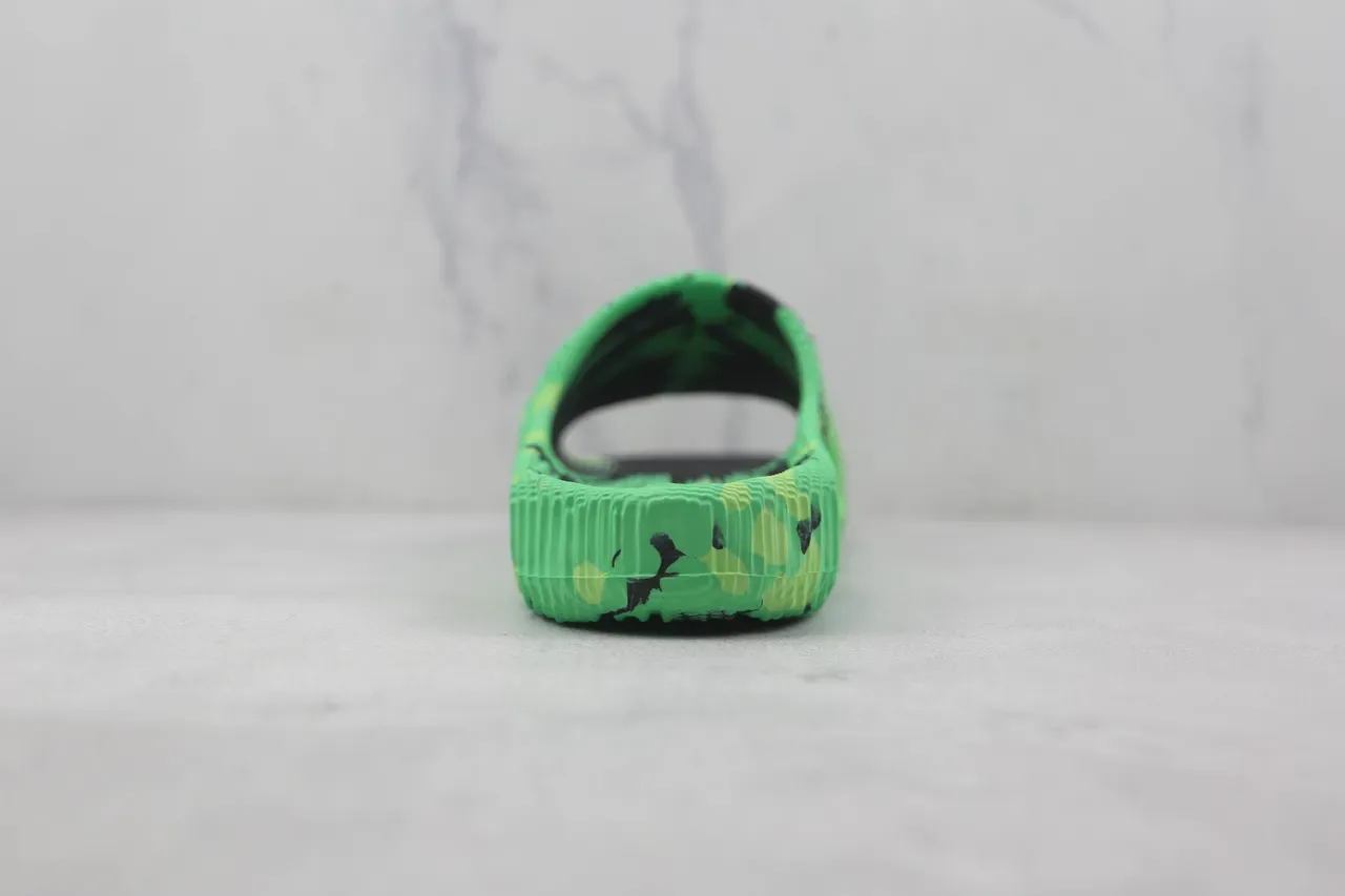 Adidas Yeezy Slide Verde Preto Camo Chinelos 9