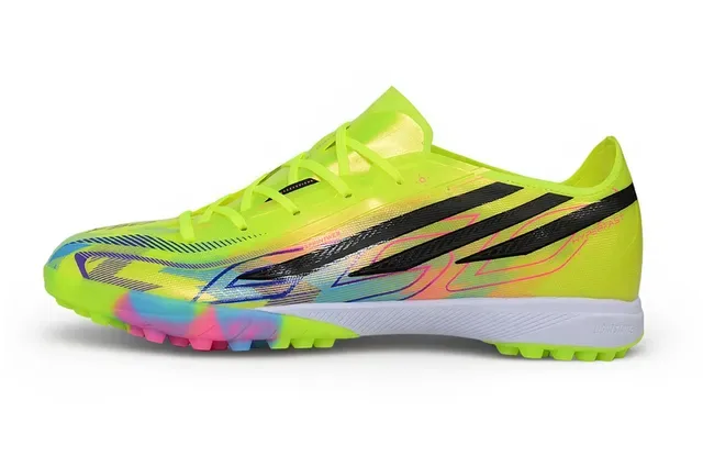 Adidas Chaussures de football turf Jaune Multicolore Néon Tige Synthétique Semelle Tie-Dye 8