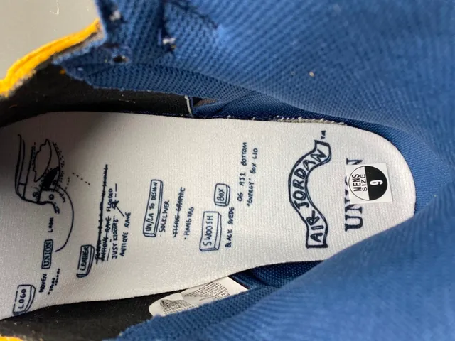 Tênis de basquete Air Jordan 1 preto azul royal creme 8