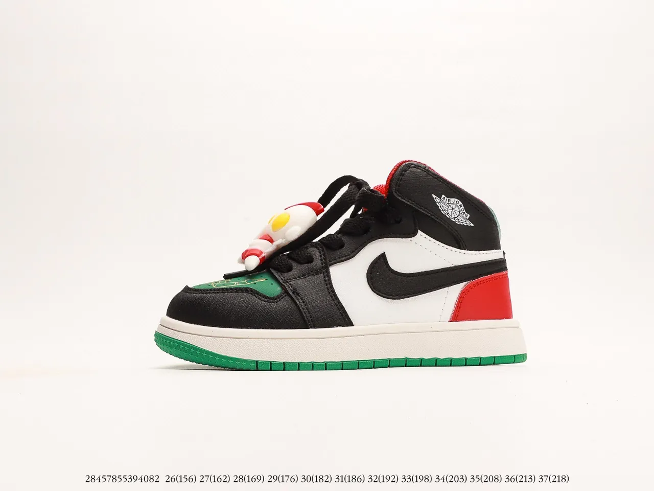 Air Jordan 1 High Kids Black White Red Gray Blue Spiderweb Basketball Shoes 5