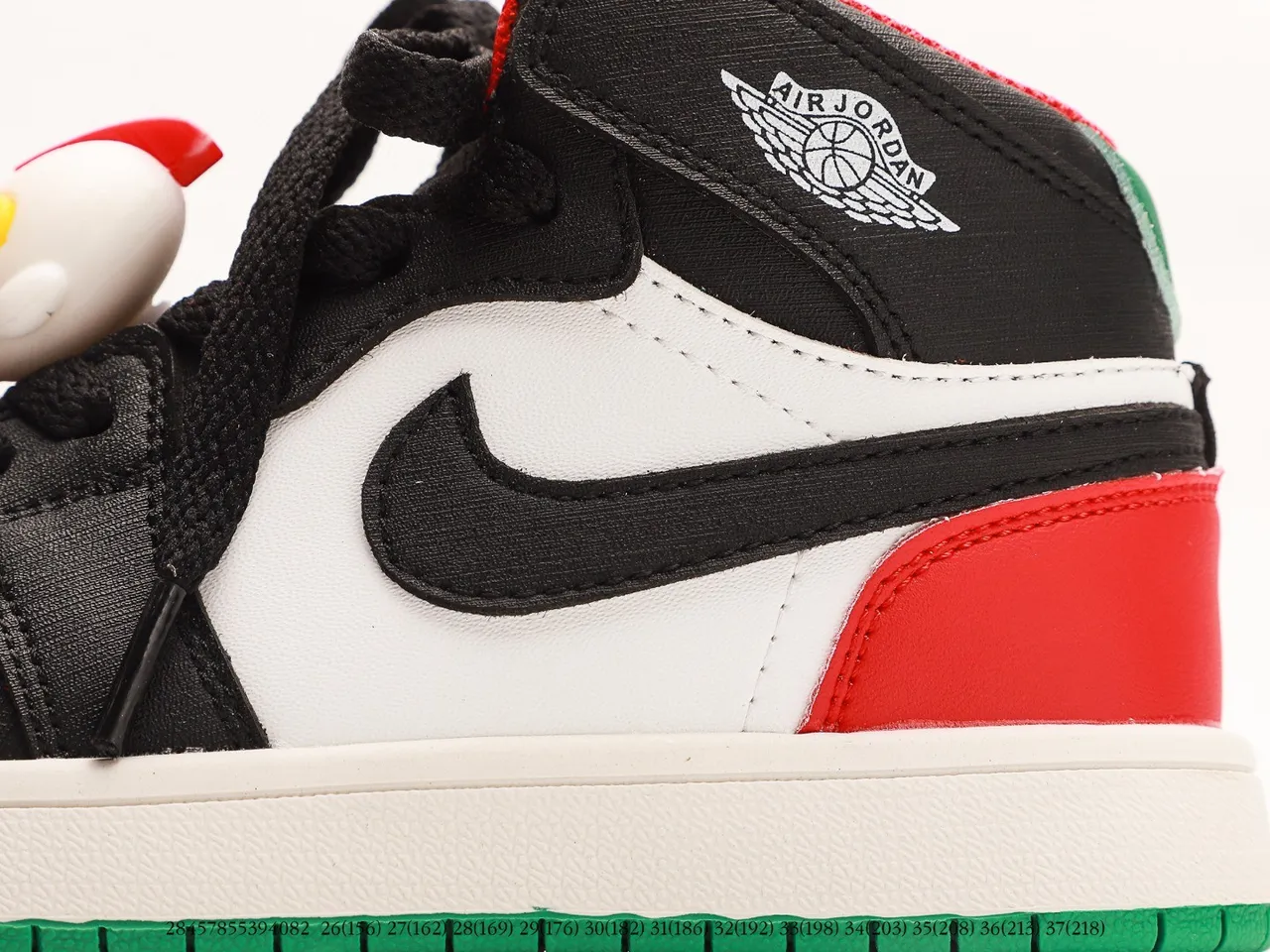 Air Jordan 1 High Kids Black White Red Gray Blue Spiderweb Basketball Shoes 11