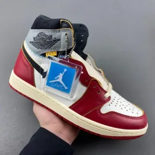 Air Jordan 1 High Red White Cream Basketball Shoes