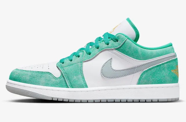 Air Jordan 1 Low Mint Green White Lifestyle Sneakers 2