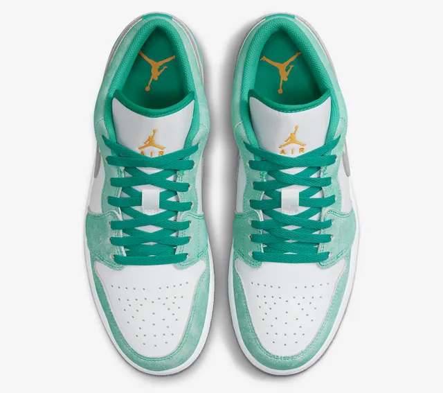 Air Jordan 1 Low Mint Green White Lifestyle Sneakers 4