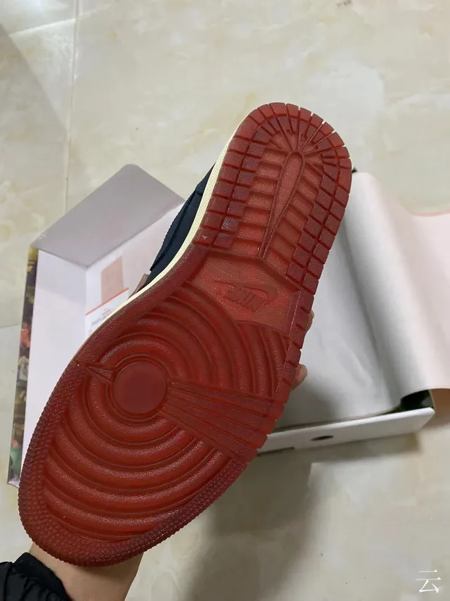 Air Jordan 1 Low Navy Cream Burgundy Lifestyle Sneakers 6