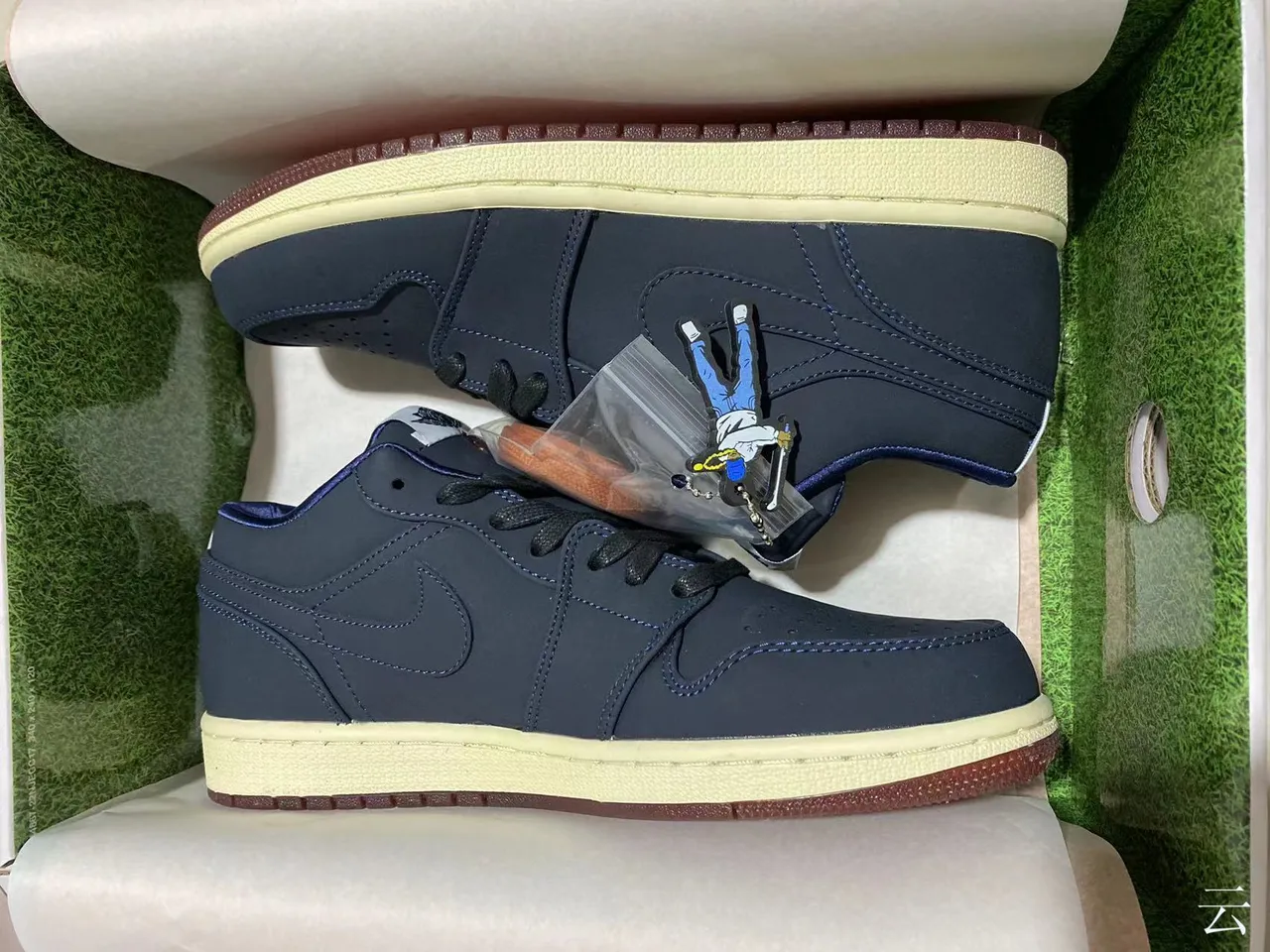 Air Jordan 1 Low Navy Cream Burgundy Lifestyle Sneakers 14