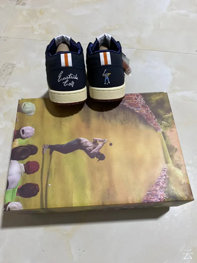 Air Jordan 1 Low Navy Cream Burgundy Lifestyle Sneakers 16
