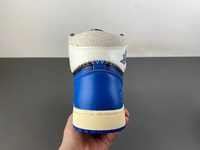 Air Jordan 1 Union LA Black Royal Blue Basketball Shoes 4