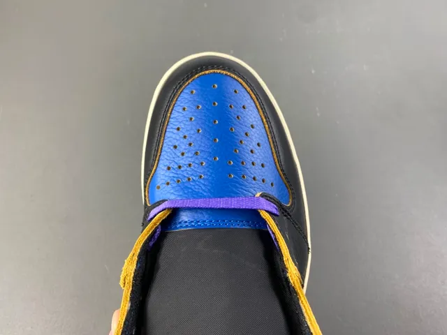Air Jordan 1 Union LA Black Royal Blue Basketball Shoes 5