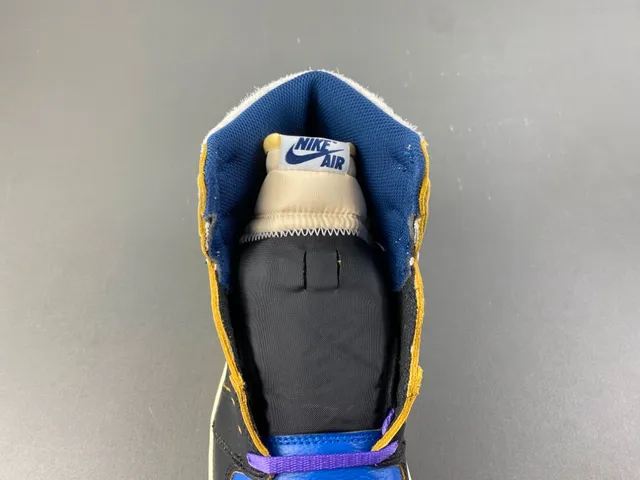 Air Jordan 1 Union LA Black Royal Blue Basketball Shoes 6